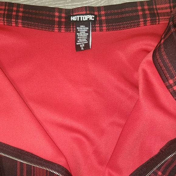 Hot Topic Plaid O-Ring Skater Skirt XL - Picture 3 of 4